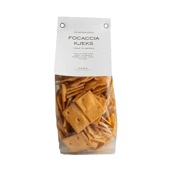 Focaccia Kjeks - Tomat & Paprika