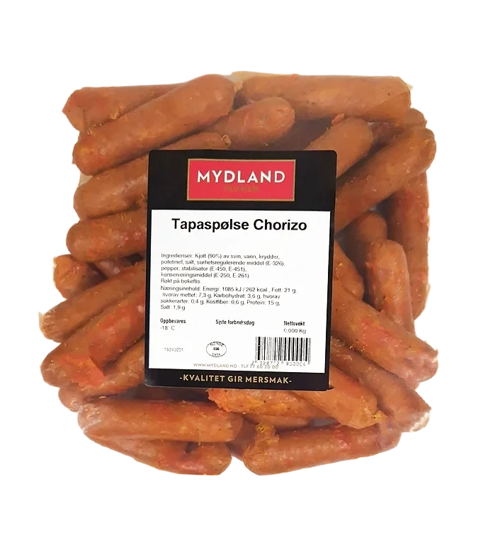 Tapaspølse Chorizo Frys 1kg Mydland