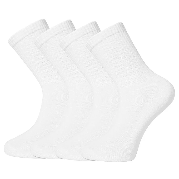 Tennis Socks X4 White 41-45 Pierre Robert
