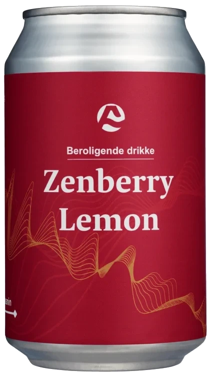 Alpha Wave Beverages Zenberry Lemon Sukkerfri Beroligende Drikke 330mg L-teanin 0,33l bx Beroligende Drikke 0.33l bx