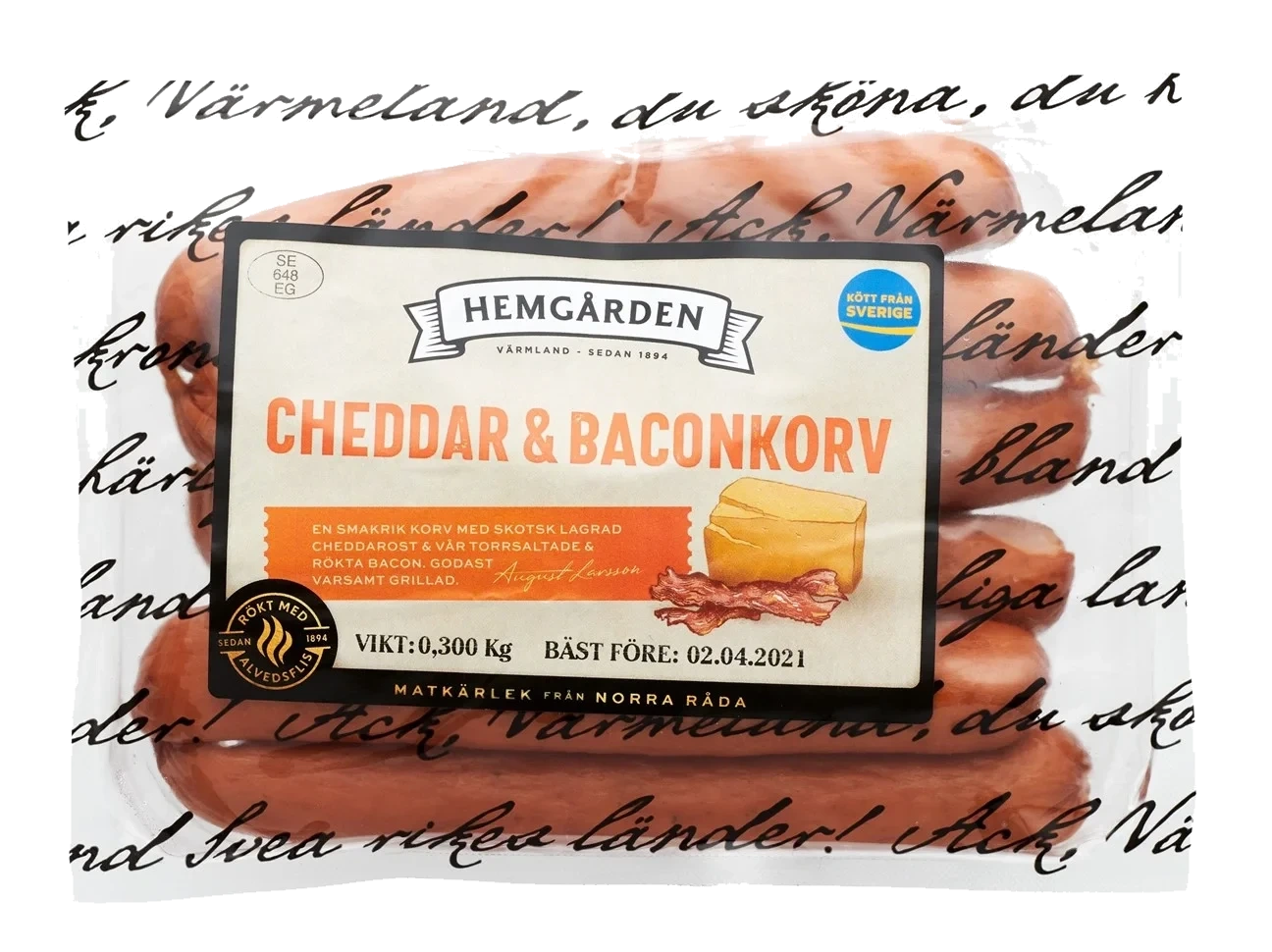 Cheddar & Baconkorv 300gr
