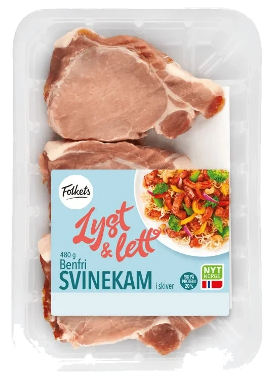 Svinekam Benfri 480g 3pk Folkets