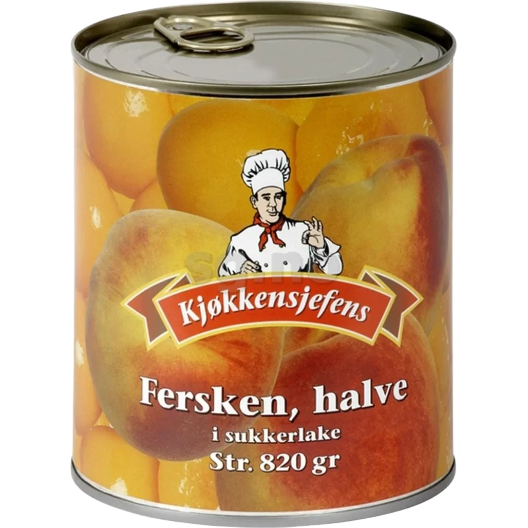 Fersken Halve 820g Kjøkkensjefens