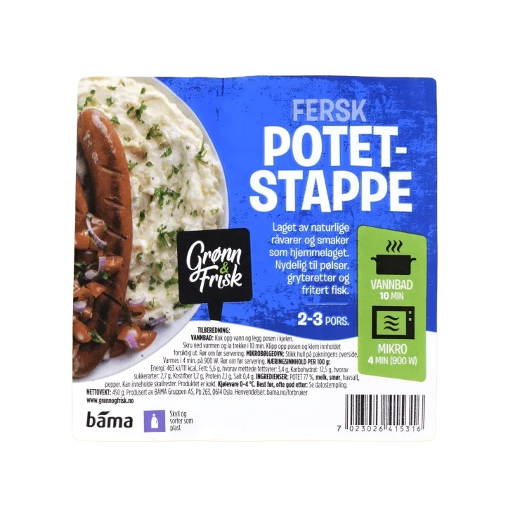 Potetstappe 450g Grønn&Frisk