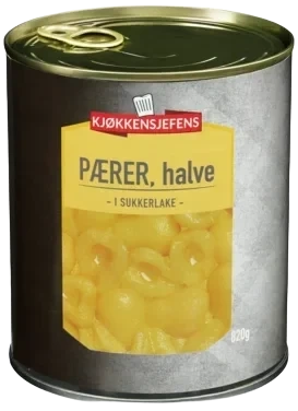 Pærer, Halve i Sukkerlake 820g Kjøkkensjefens