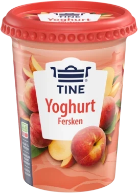 Yoghurt Fersken 500g Tine