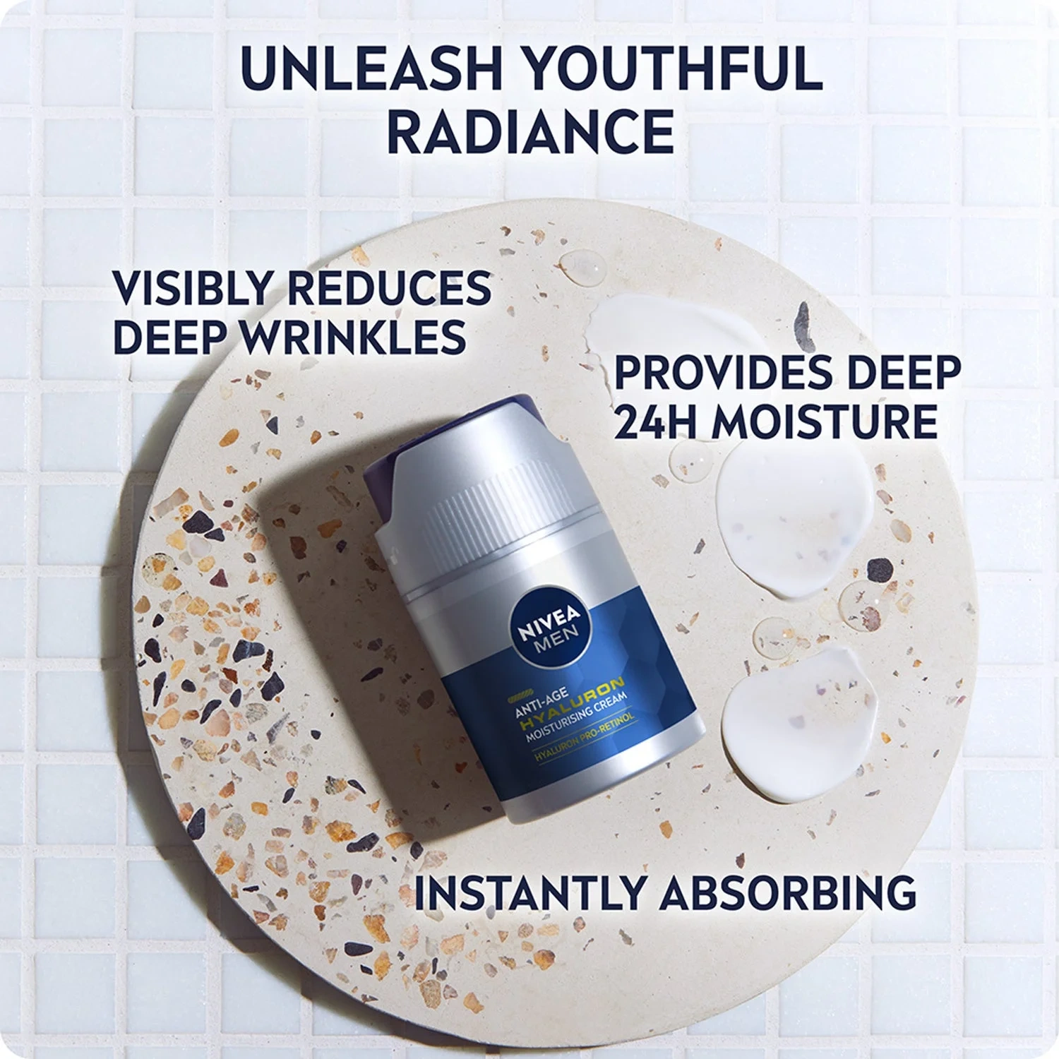Nivea Men Anti-age Hyaluron Face Cream Spf15, 50ml