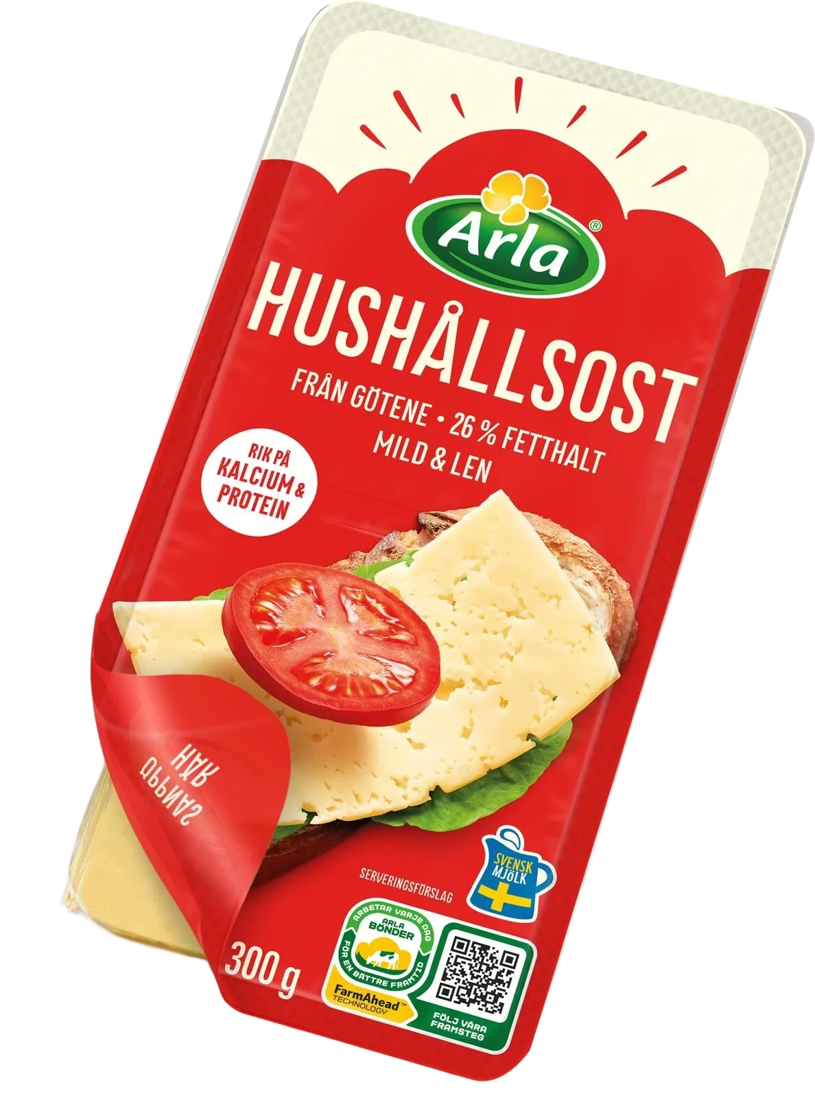 Götene Hushållsost skivad ost 26%