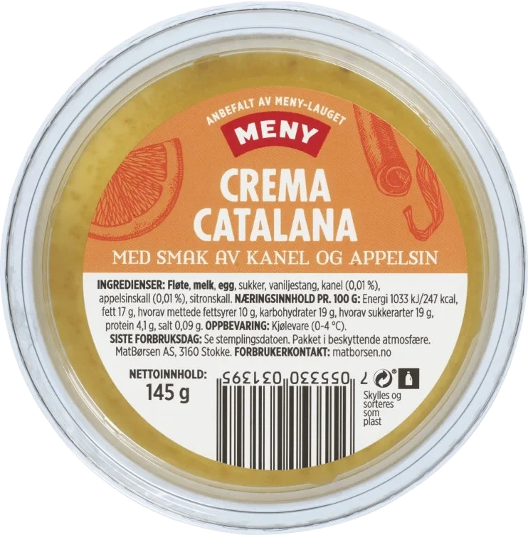 Crema Catalana 145g Meny