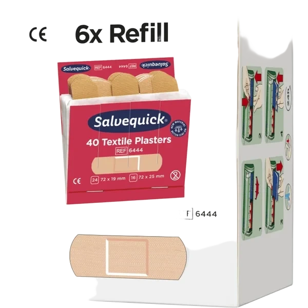 Tekstilplaster 6 Refill Salvequick