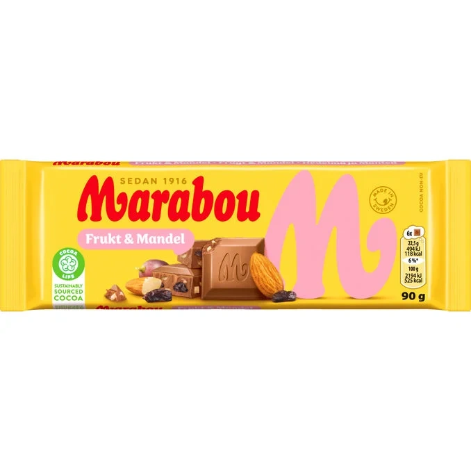 Mjölkchoklad Frukt & Mandel