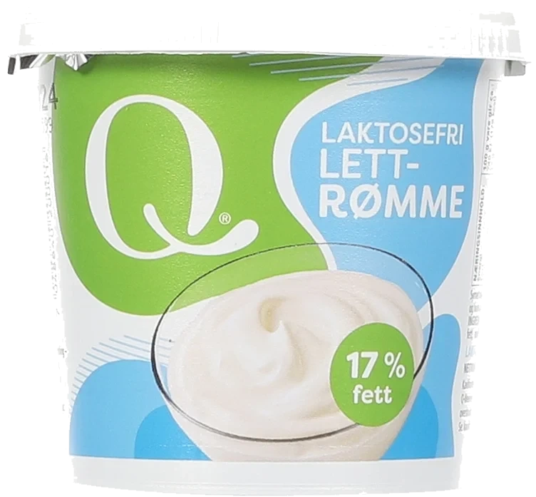 Q-lettrømme laktosefri beger   300g