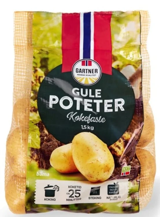 Potet Gul Kokefast 1,5kg Gartner