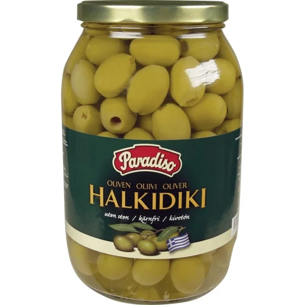 Oliven Gourm.Grønn U/Sten