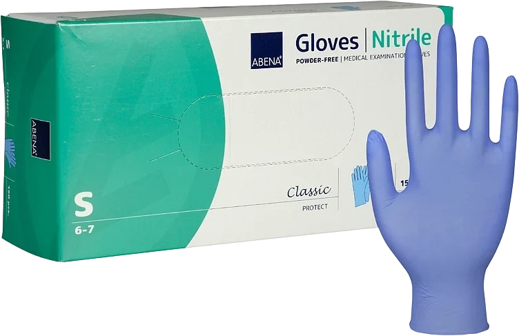 Engangshanske Abena Classic Protect S Blå Nitril