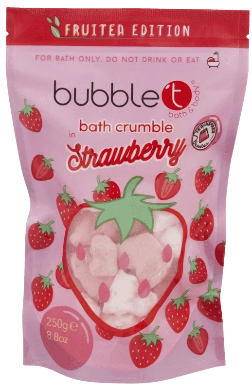 Bubblet Bath Crumble Strawberry 250g