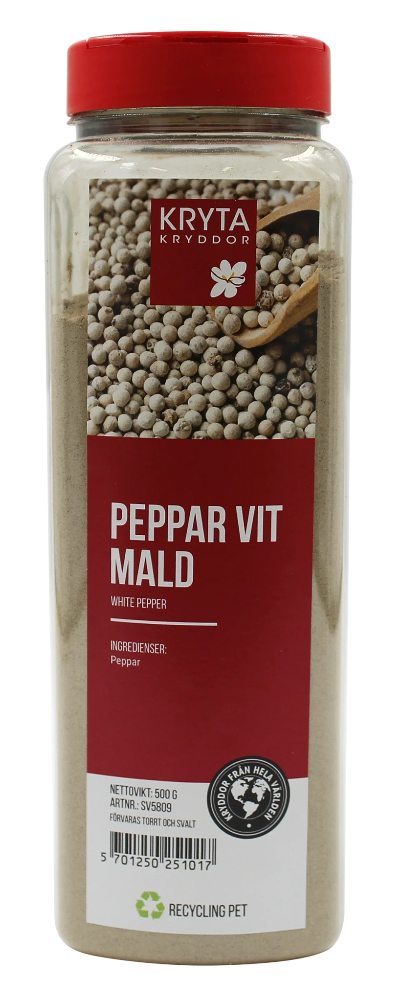 Vitpeppar malen