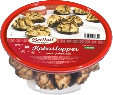 Kokostopper med Sjokolade 350 g