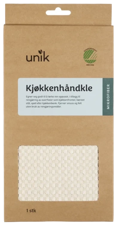 Kjøkkenhåndkle Mikrofiber 60x40cm 1stk Unik