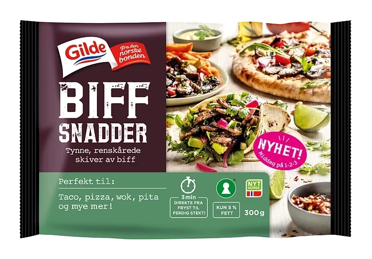 Storfe biffsnadder 300g