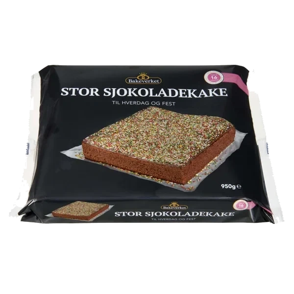 Stor Sjokoladekake 950g Bakeverket