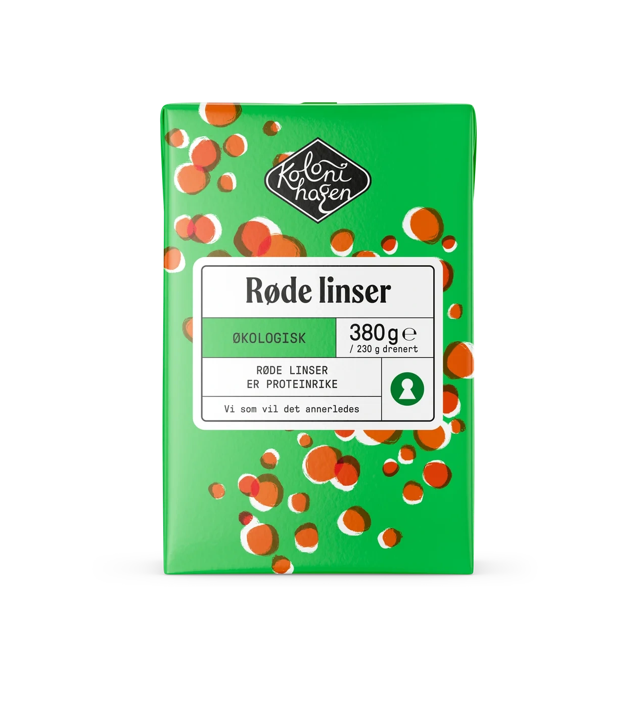 Røde linser økol.   380g