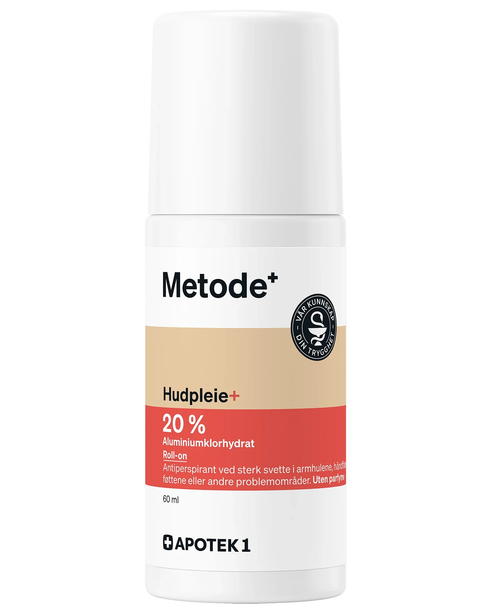 Metode aluminiumklorhydrat 20 % antiperspirant roll-on 60 ml