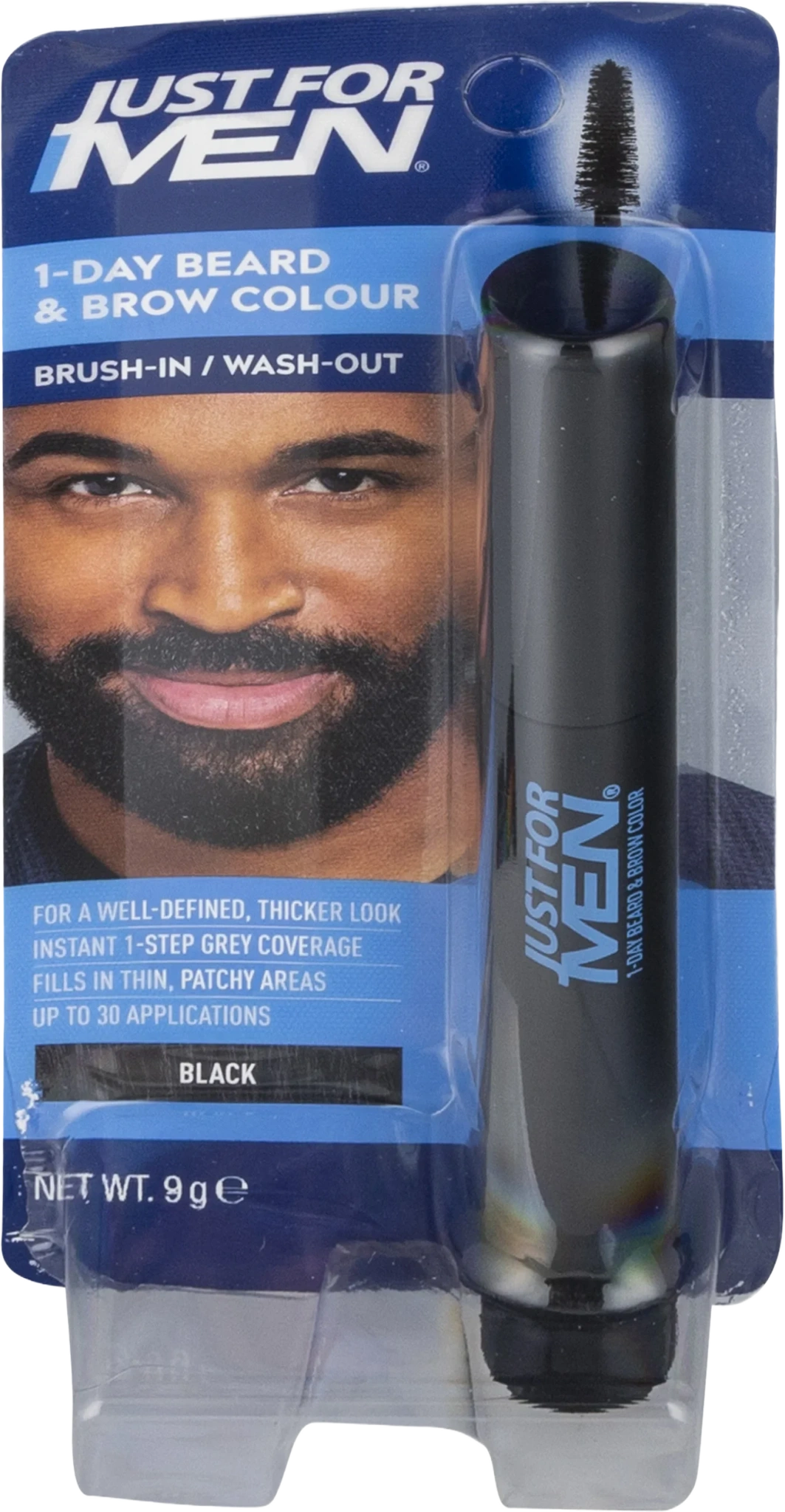 1-DAY BEARD & BROW COLOUR, BLACK