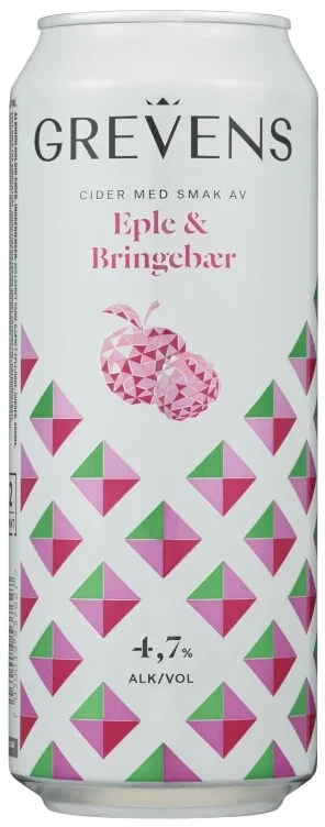 Grevens Cider Eple&Bringebær 0,5l boks