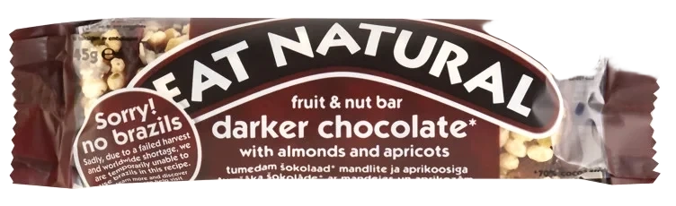 Eat Natural Bar Dark Choc 70% 45g