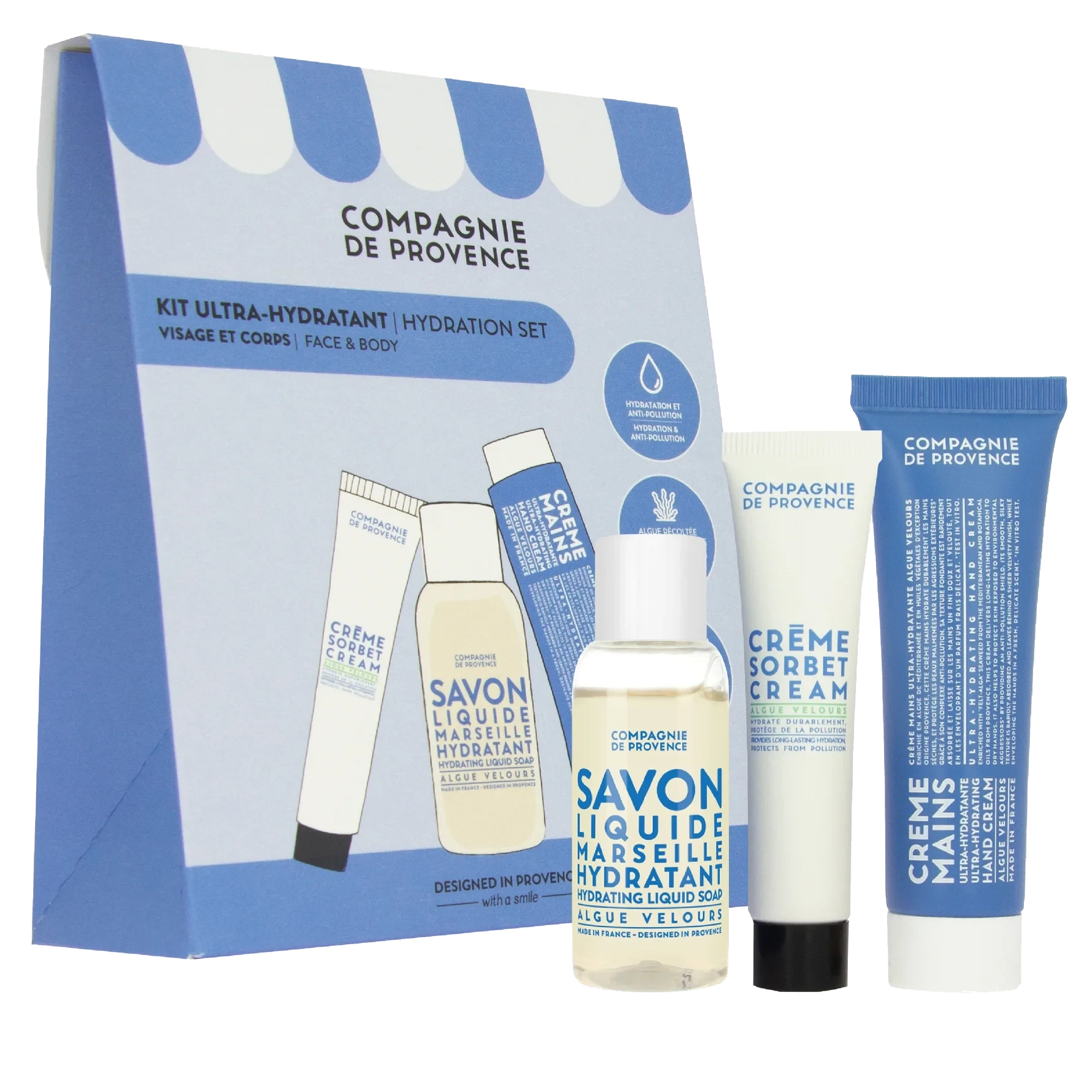 COMPAGNIE DE PROVENCE SAVON Discovery Kit Ultra Hydrating Body Kit 75 ml