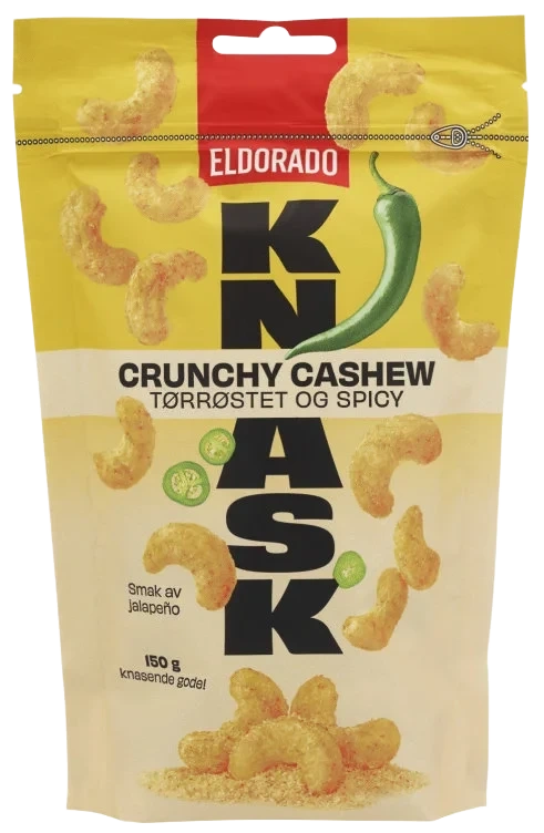Cashewnøtter Tørristet Jalapeno 150g Eldorado