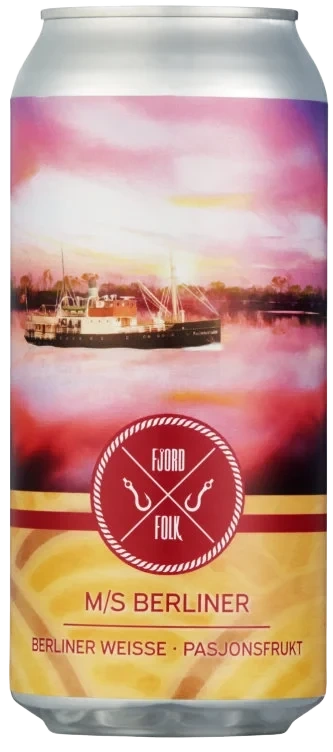 M/s Berliner Pasjonsfrukt Berliner Weisse Boks 440ml Fjordfolk