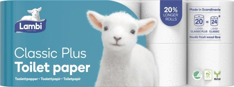 Lambi Toalettpapir Plus 20pk