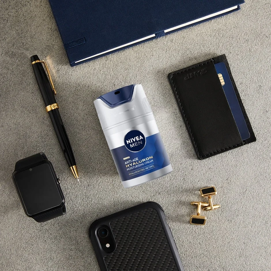 Nivea Men Anti-age Hyaluron Face Cream Spf15, 50ml