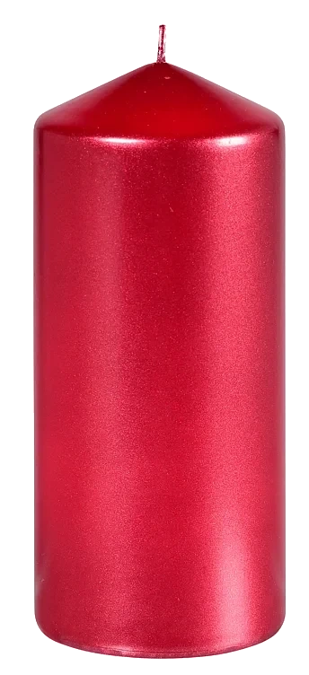 Kubbelys matt 7x15cm metalic rød  10stk