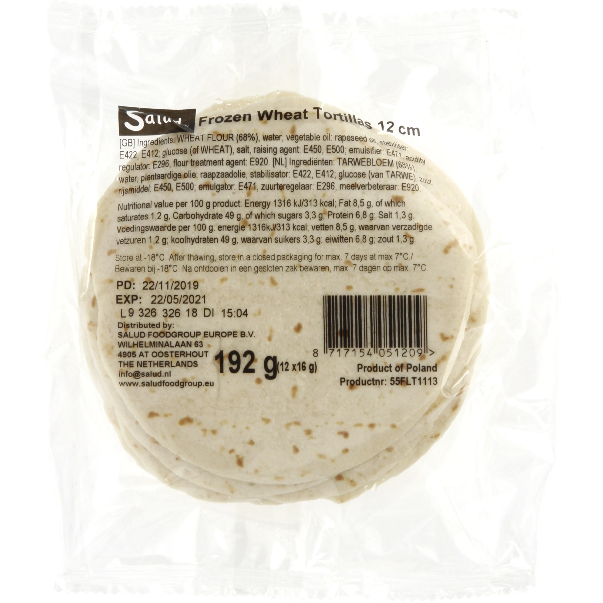 Wheat Flour Tortilla 12cm O'learys