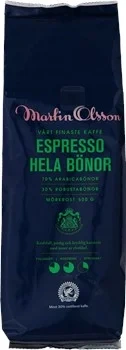 Martinkaffe Espresso Hela bönor RFA