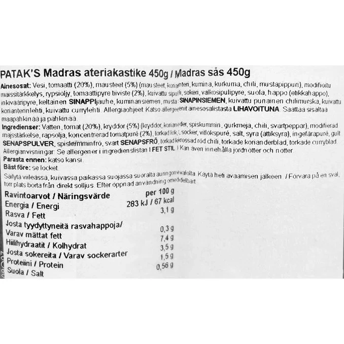 Madras Matlagningssås 6-pack