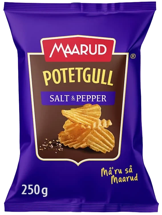 Potetgull Salt&Pepper 250g Maarud