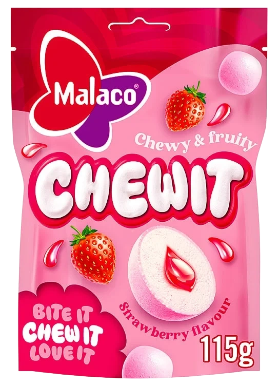 Chewit Strawberry 115g Malaco
