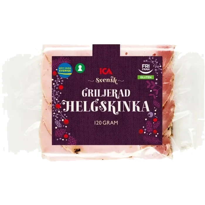Helgskinka Griljerad Skivad Glutenfri 120g ICA