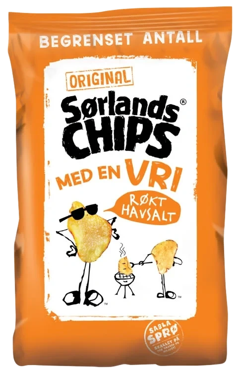 Sørlandschips Røkt Havsalt 180g