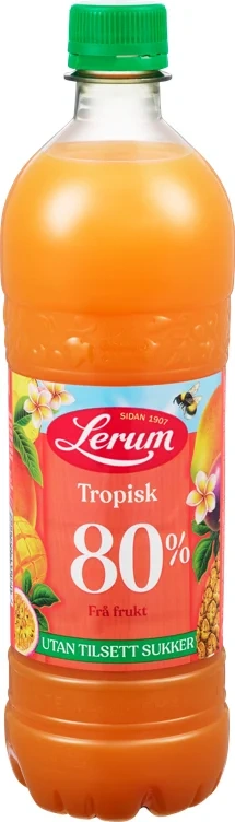 Lerum Tropisk Frukt Utan Tilsett Sukker