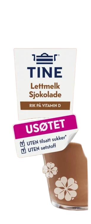 Lettmelk Sjokolade Usøtet 1,75l Tine