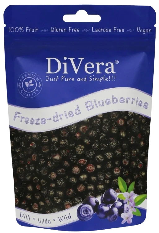 Blåbær Frysetørket 30g Divera