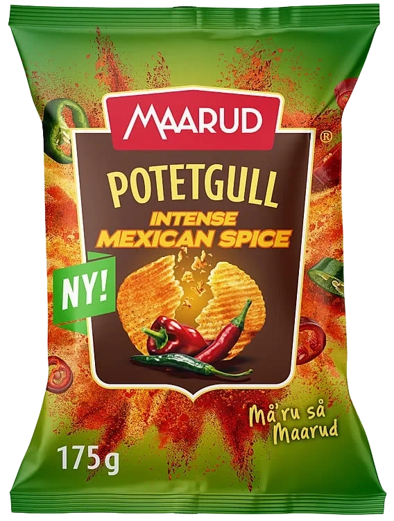Potetgull Intense Mexican Spice 175g Maarud