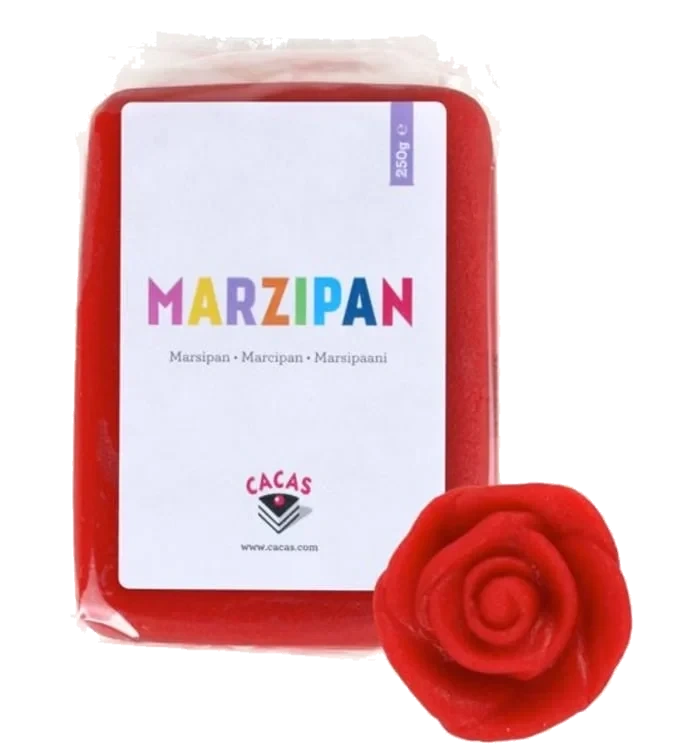 Marsipan Rød 250g Cacas