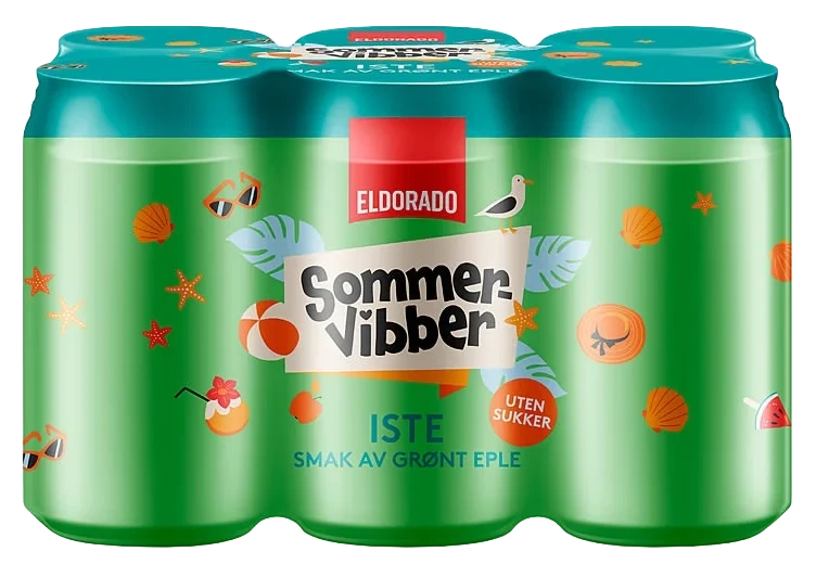 Iste Grønt Eple u/Sukker 0,33lx6bx Sommervibber