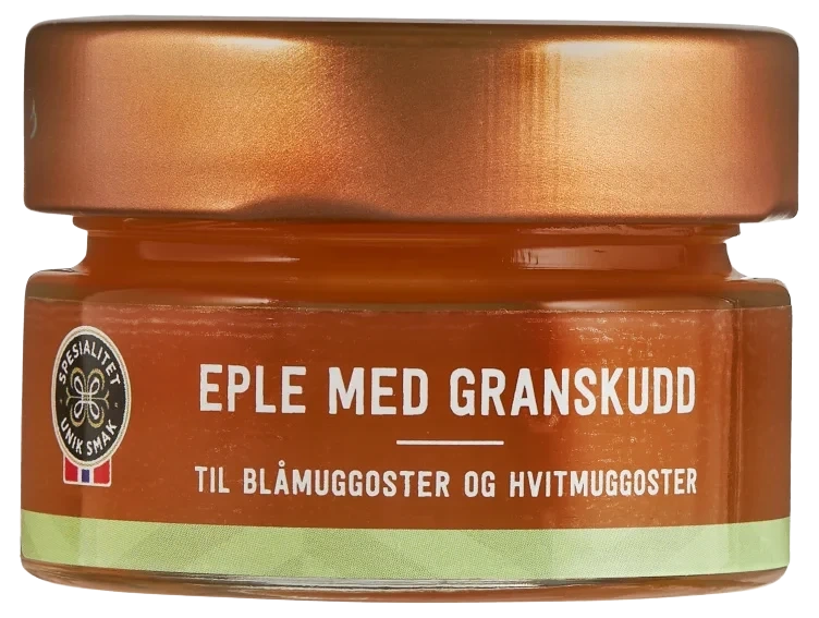 Eplegelé m/Granskudd 70g Røyland